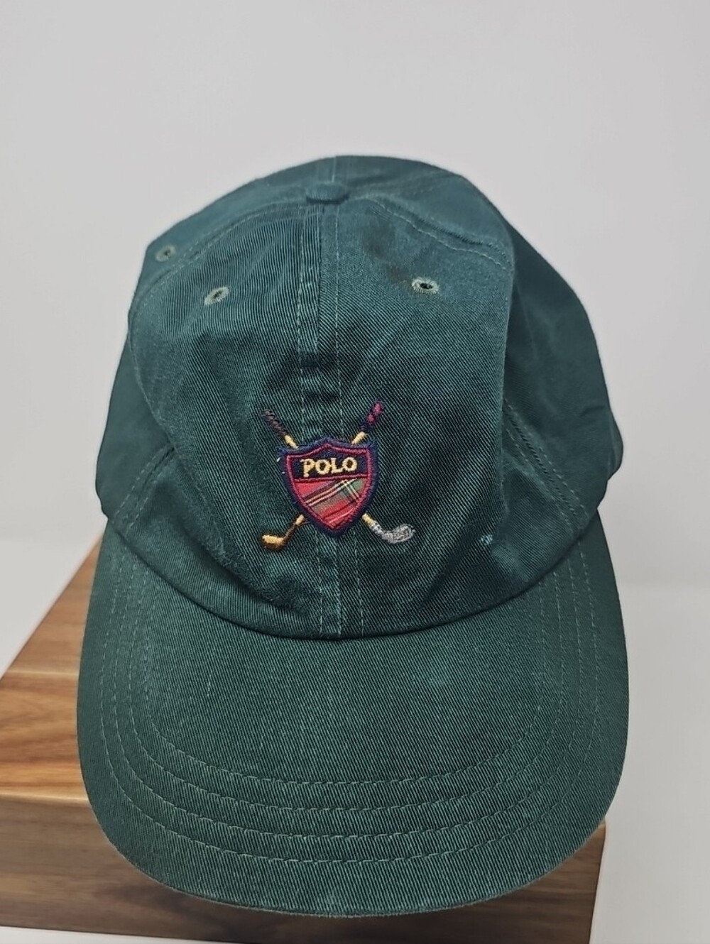 Vintage Polo Ralph Lauren Dark Green Crest Golf Cap